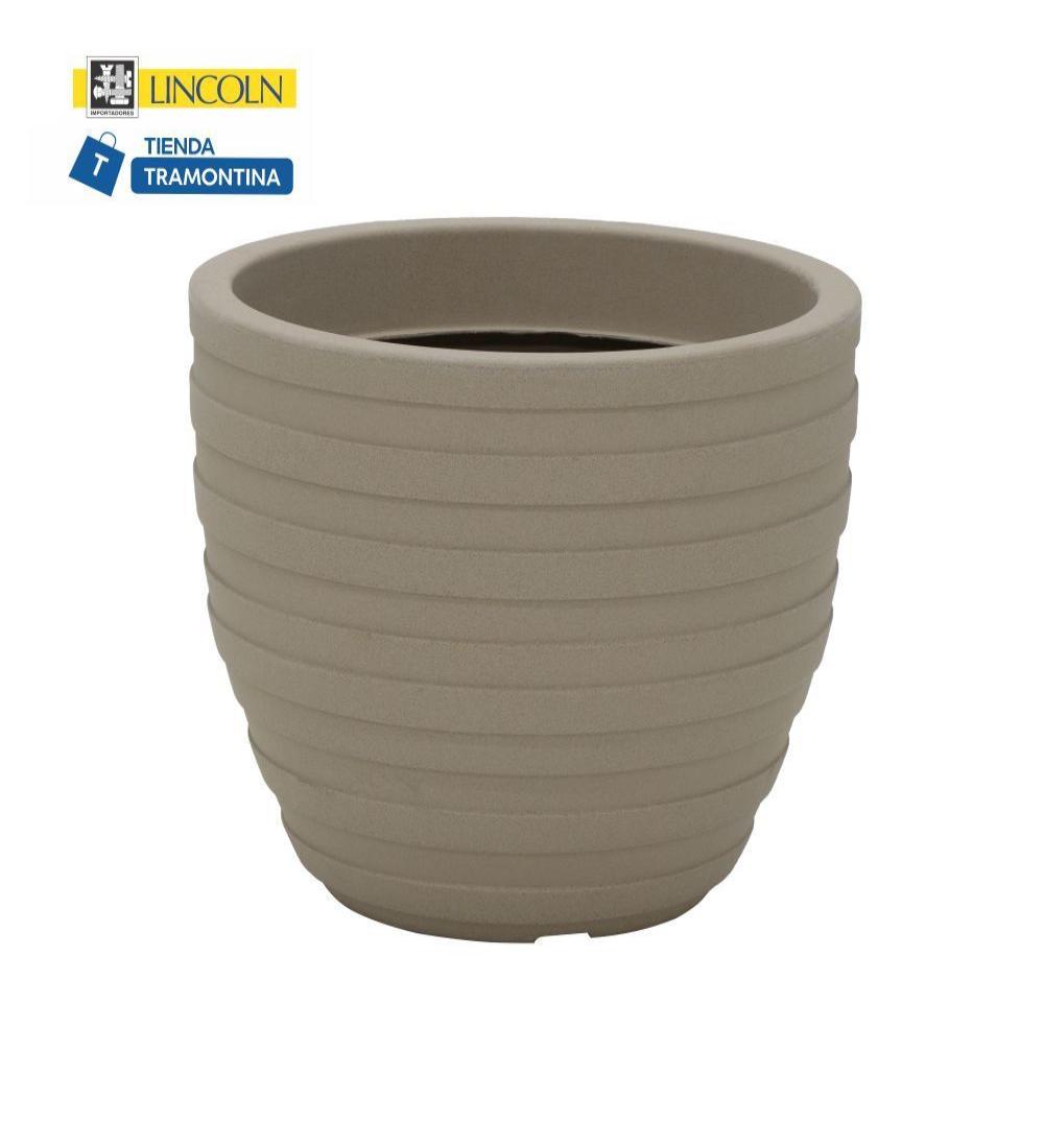 MACETA INCA TRAMONTINA 38 X 46,5 CM ARENA 38 LITROS